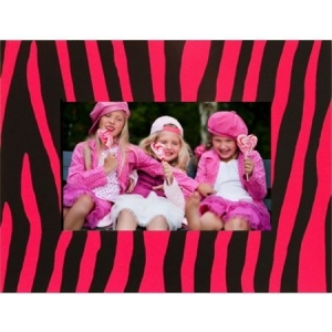 Party Card Frame Pink-Black Zebra C-061.jpg