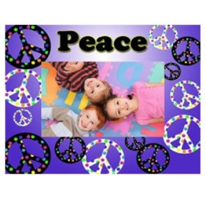Party Card Frame Polka Dot Peace C-010.jpg